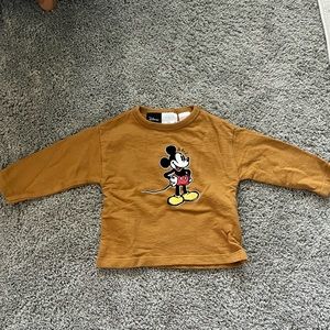 Mickey Mouse zara long sleeve shirt